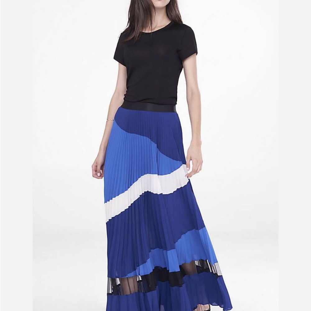 Express Pleated Maxi Skirt / Sz L